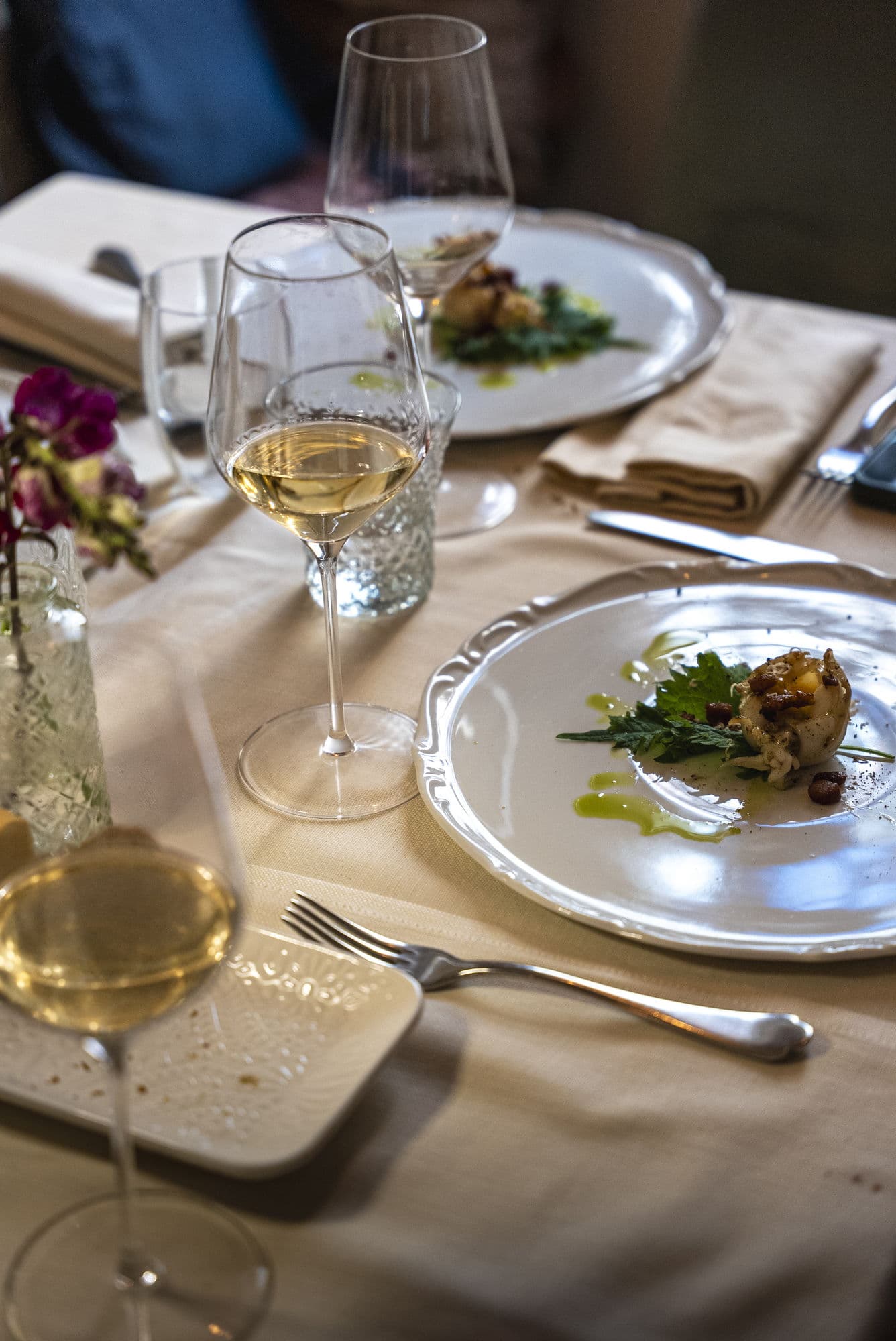 Der Gastraum der Trattoria Le Nuvole