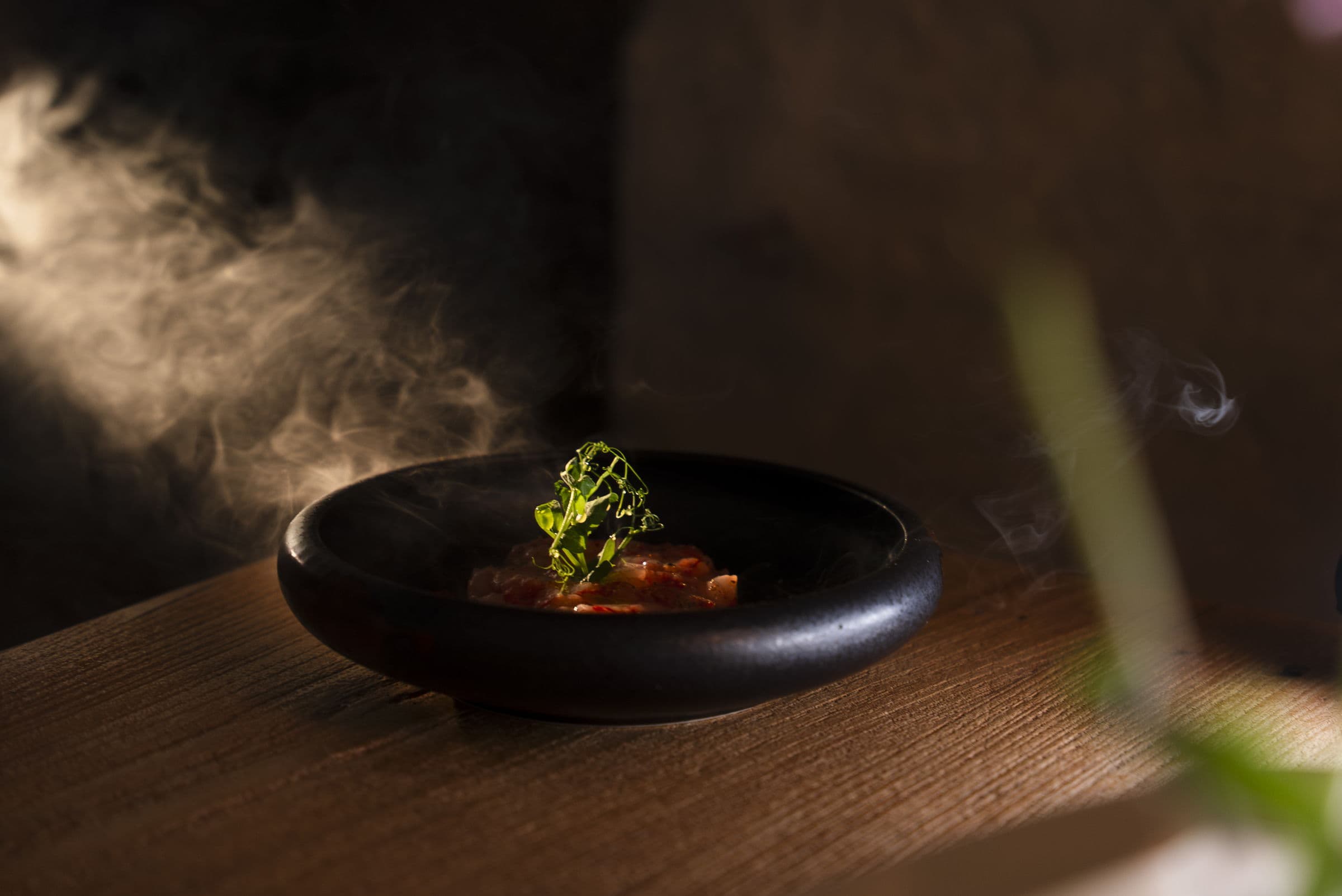 Trattoria Le Nuvole, die Anrichtung eines Gerichts