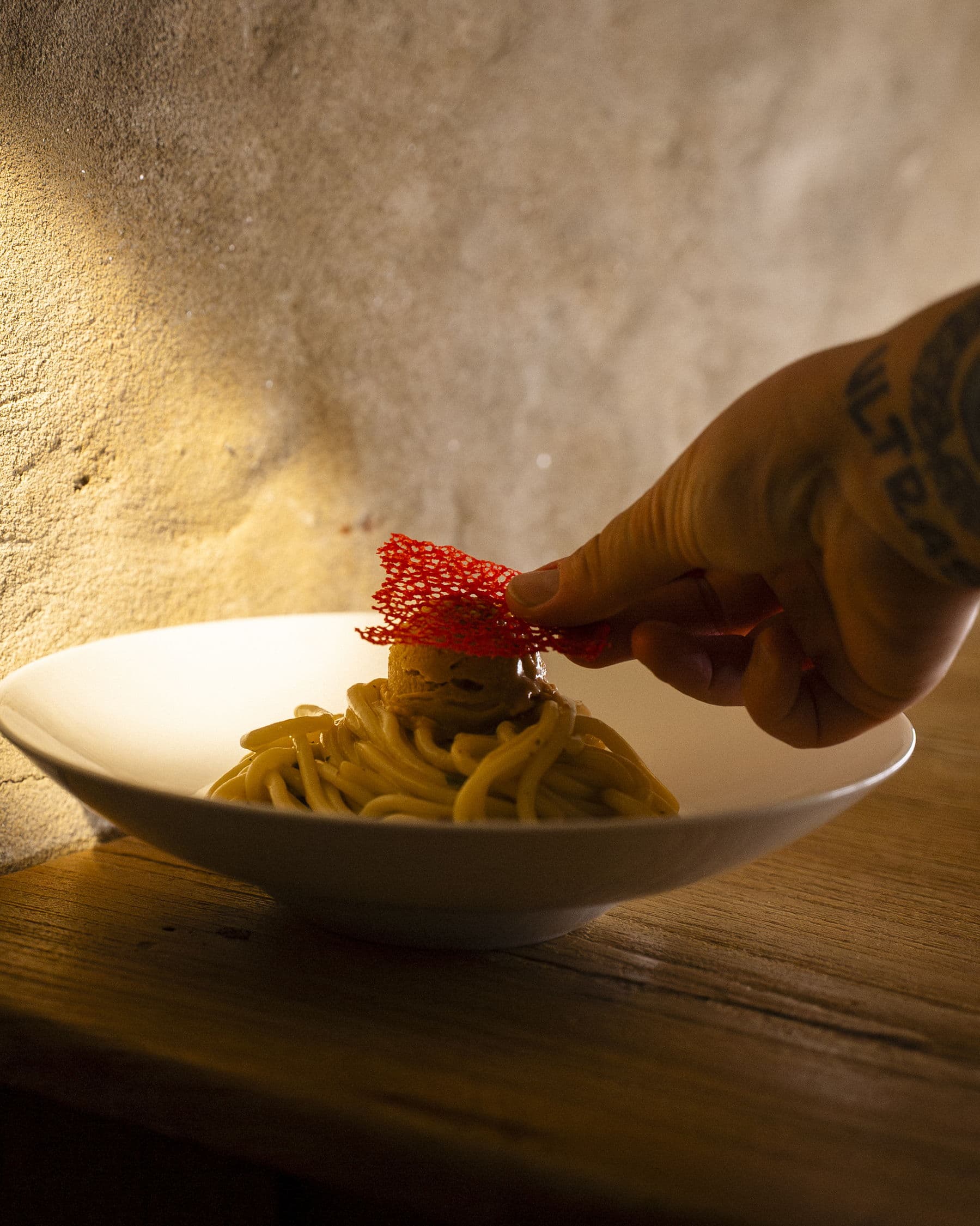 Ein Fischgericht der Trattoria Le Nuvole