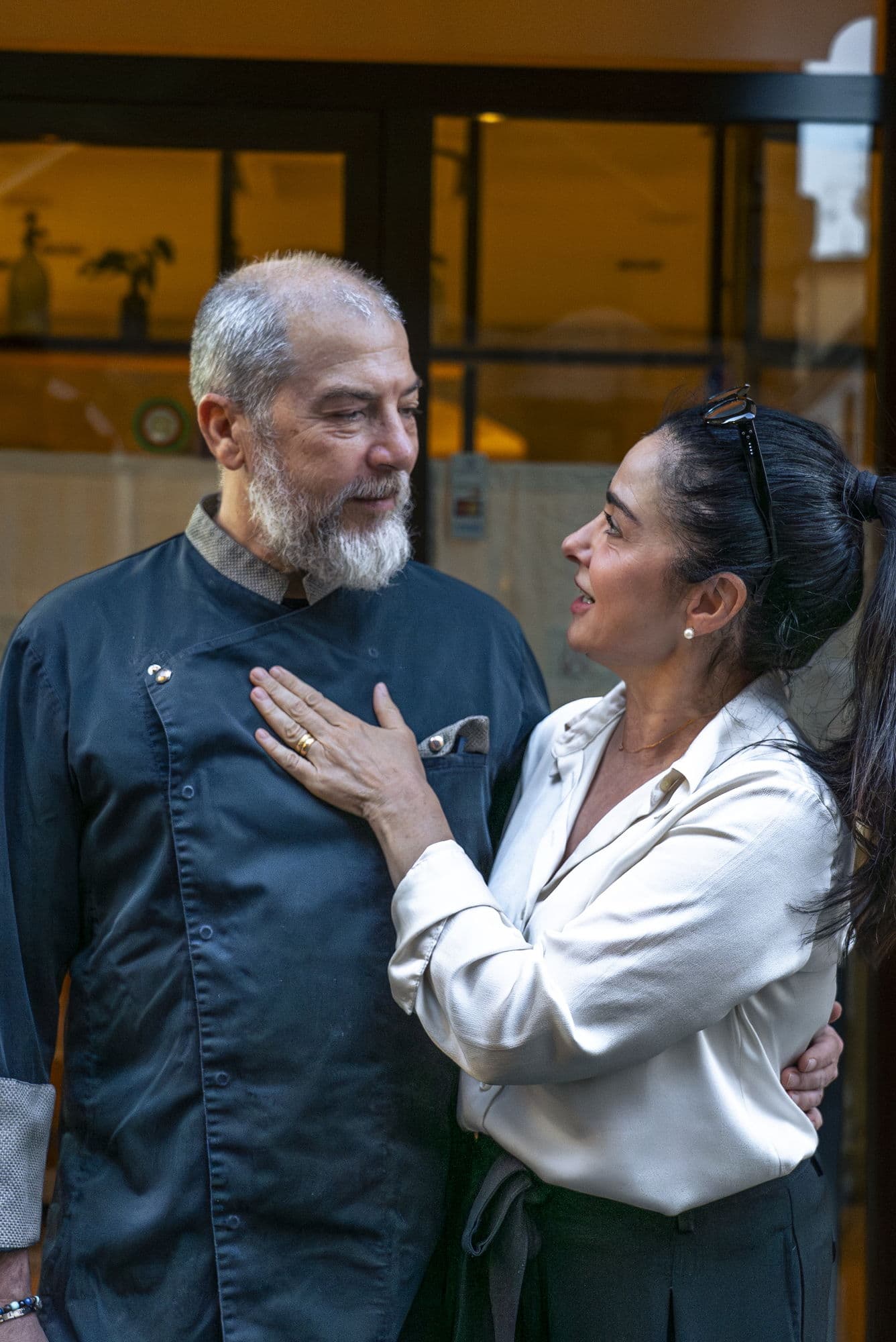 Paolo and Elisabetta, owners of Trattoria Le Nuvole